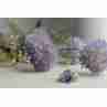 Sky Jewelry Серебряное кольцо 925 пробы с Аметистом и Голубой Шпинелью