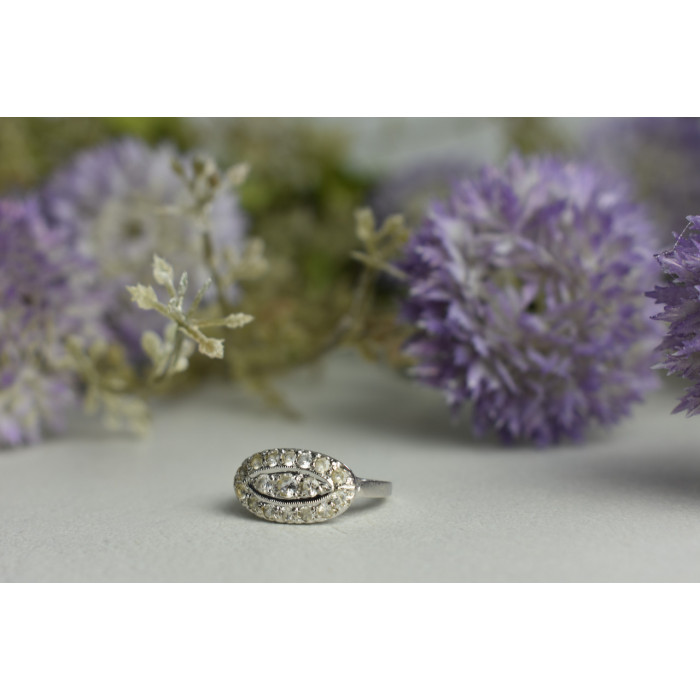 Sky Jewelry Серебряное кольцо с камнями Гошенит (берилл)