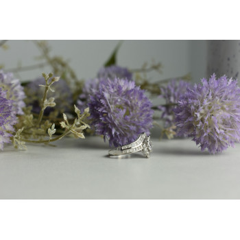 Sky Jewelry Серебряное кольцо 925 пробы с фианитами