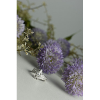 Sky Jewelry Серебряное кольцо 925 пробы с фианитами