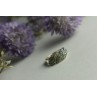Sky Jewelry Серебряное кольцо 925 проба с зеленым Нефритом и камнями Морион