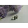 Sky Jewelry Серебряное кольцо 925 проба с зеленым Нефритом и камнями Морион
