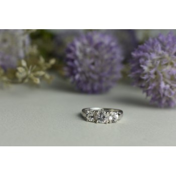 Sky Jewelry Серебряное кольцо 925 пробы с Гошенитом (берилл)