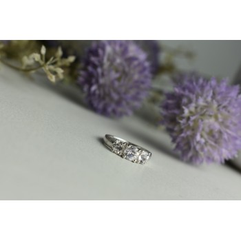 Sky Jewelry Серебряное кольцо 925 пробы с Гошенитом (берилл)