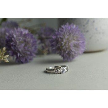 Sky Jewelry Серебряное кольцо 925 пробы с Гошенитом (берилл)