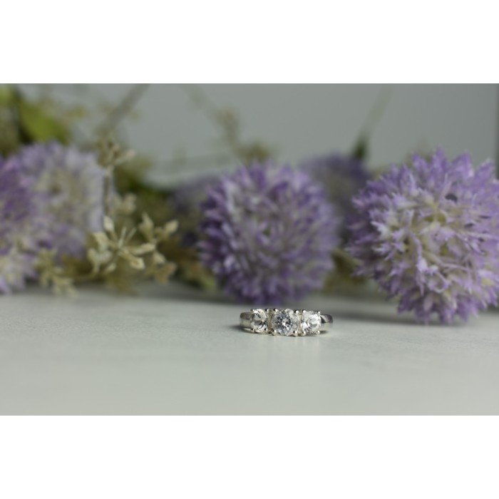 Sky Jewelry Серебряное кольцо 925 пробы с Гошенитом (берилл)