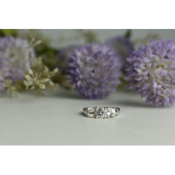 Sky Jewelry Серебряное кольцо 925 пробы с Гошенитом (берилл)