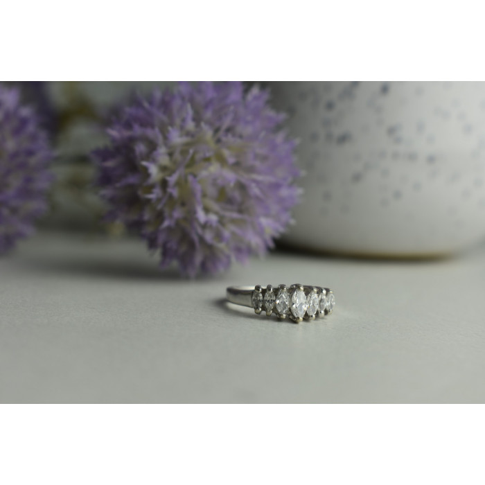 Sky Jewelry Серебряное кольцо 925 пробы с фианитами