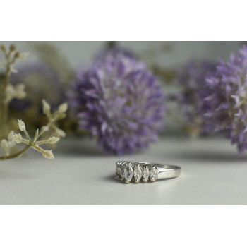 Sky Jewelry Серебряное кольцо 925 пробы с фианитами