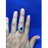 Sky Jewelry Серебряное кольцо с сапфиром