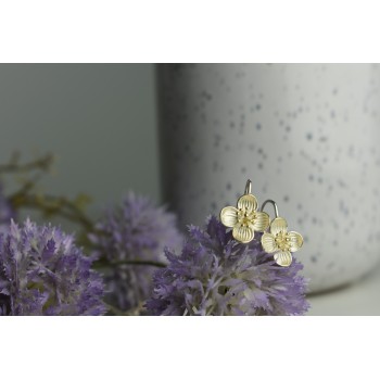 Sky Jewelry Серебряные серьги 925 пробы * Цветы