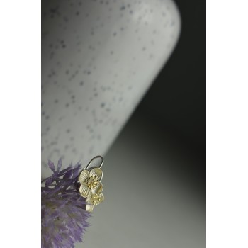 Sky Jewelry Серебряные серьги 925 пробы * Цветы