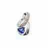 Sky Jewelry Серебряный кулон 925 пробы с камнем London Blue Topaz (Лондон Топаз)