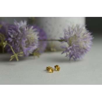 Sky Jewelry Серебряные серьги-гвоздики с Цитрином