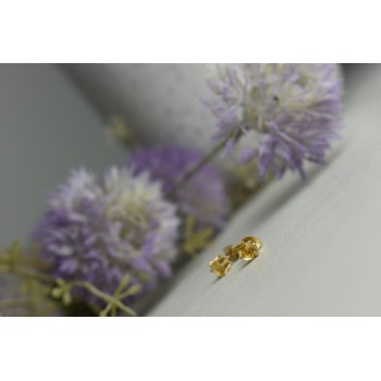 Sky Jewelry Серебряные серьги-гвоздики с Цитрином