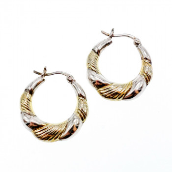 Sky Jewelry Серебряные серьги 925 пробы с нотами Позолоты