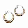Sky Jewelry Серебряные серьги 925 пробы с нотами Позолоты