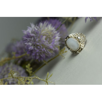 Sky Jewelry Серебряное кольцо с Перламутром 925 проба