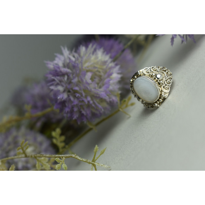 Sky Jewelry Серебряное кольцо с Перламутром 925 проба