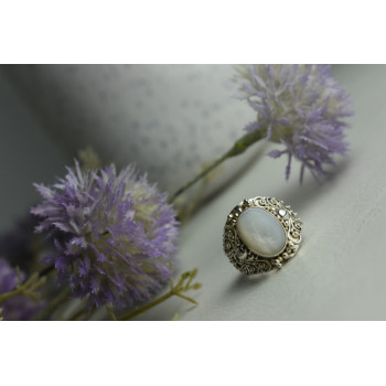 Sky Jewelry Серебряное кольцо с Перламутром 925 проба