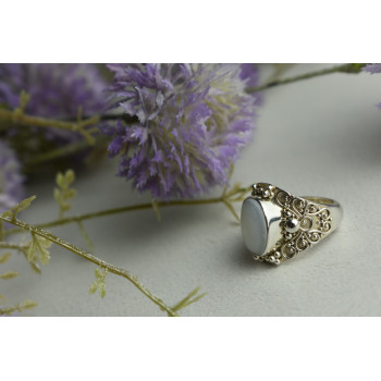 Sky Jewelry Серебряное кольцо с Перламутром 925 проба