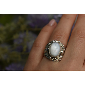 Sky Jewelry Серебряное кольцо с Перламутром 925 проба