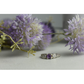 Sky Jewelry Серебряное кольцо 925 пробы С Турмалином и фианитами