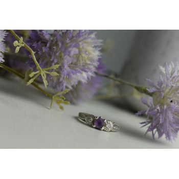 Sky Jewelry Серебряное кольцо 925 пробы С Турмалином и фианитами