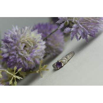 Sky Jewelry Серебряное кольцо 925 пробы С Турмалином и фианитами