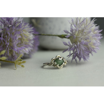Sky Jewelry Серебряное кольцо с Нефритом
