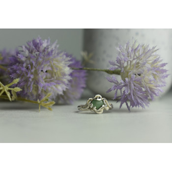 Sky Jewelry Серебряное кольцо с Нефритом