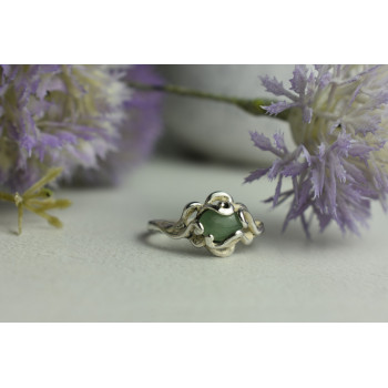 Sky Jewelry Серебряное кольцо с Нефритом