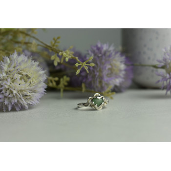 Sky Jewelry Серебряное кольцо с Нефритом