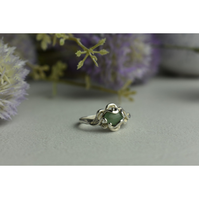 Sky Jewelry Серебряное кольцо с Нефритом