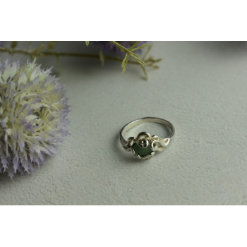 Sky Jewelry Серебряное кольцо с Нефритом