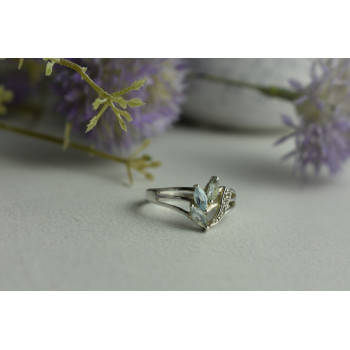 Sky Jewelry Серебряное кольцо с Топазом 925 проба