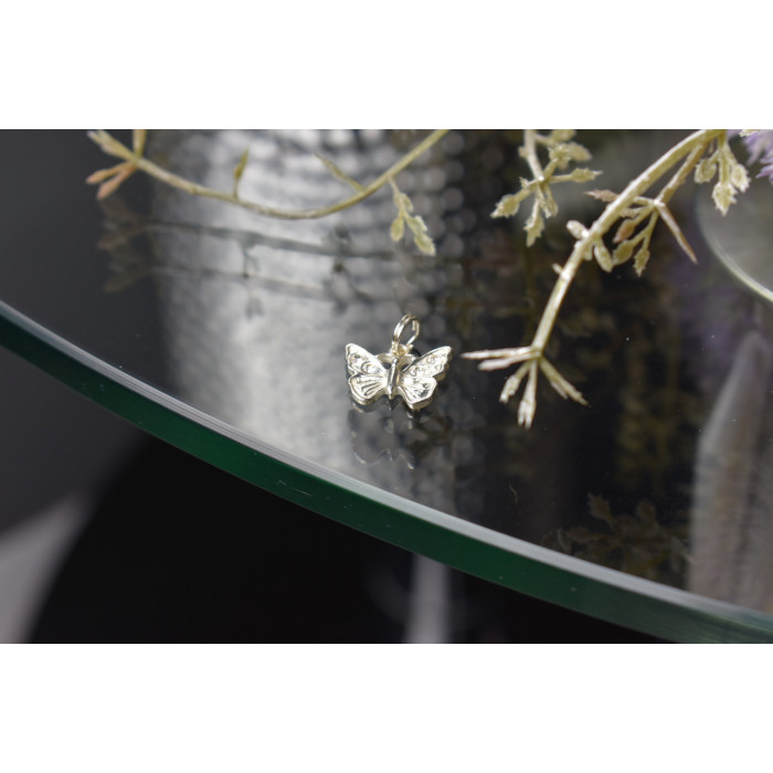 Sky Jewelry Серебряный кулон *Бабочка* с фианитами 925 проба