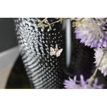 Sky Jewelry Серебряный кулон *Бабочка* с фианитами 925 проба