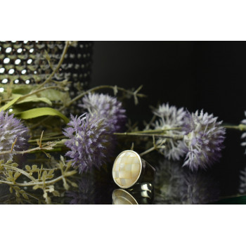 Sky Jewelry Серебряное кольцо с Перламутром 925 проба Италия