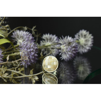 Sky Jewelry Серебряное кольцо с Перламутром 925 проба Италия