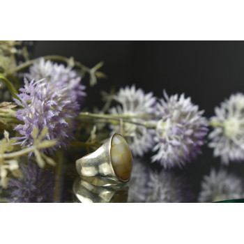 Sky Jewelry Серебряное кольцо с Перламутром 925 проба Италия