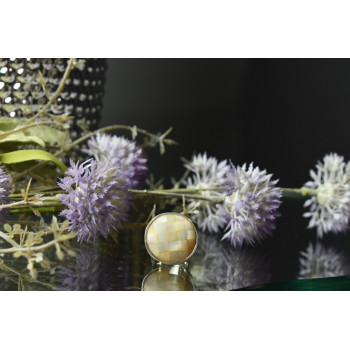 Sky Jewelry Серебряное кольцо с Перламутром 925 проба Италия