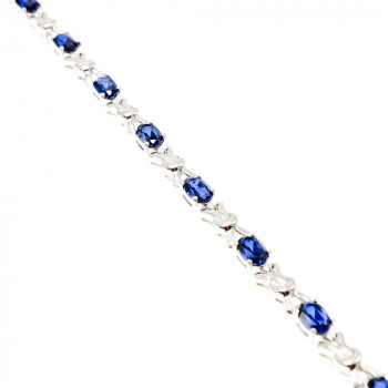 Sky Jewelry Серебряный браслет 925 пробы с Топазом London Blue