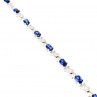 Sky Jewelry Серебряный браслет 925 пробы с Топазом London Blue