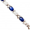 Sky Jewelry Серебряный браслет 925 пробы с Топазом London Blue