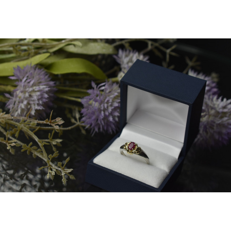 Sky Jewelry Серебряное кольцо с камнем Розовая Шпинель