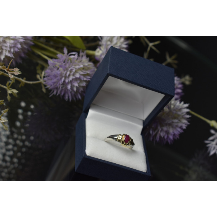 Sky Jewelry Серебряное кольцо с камнем Розовая Шпинель