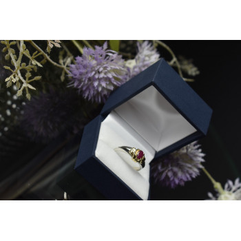 Sky Jewelry Серебряное кольцо с камнем Розовая Шпинель