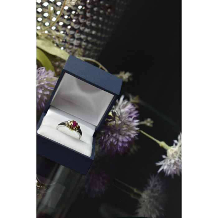 Sky Jewelry Серебряное кольцо с камнем Розовая Шпинель