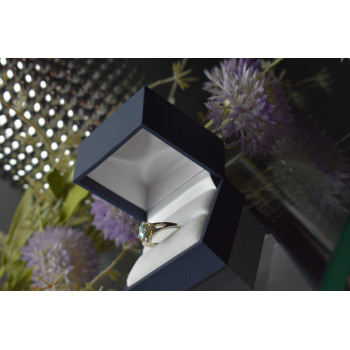 Sky Jewelry Серебряное кольцо с голубой Шпинелью 925 проба